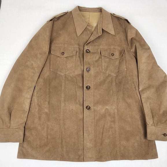 Vintage Union Made Button Collard Jacket - Picture 1 of 13